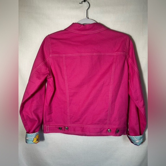 Lilly Pulitzer Vintage Y2K Pink Button Up Jacket with Thread Outline Size S - Picture 5 of 5